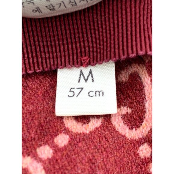 Gucci Pink Wool GG Pattern Baseball Cap With Adjustable Strap - Picture 8 of 10